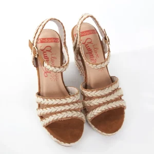 Calzaro Sandalias | Sandalia cuña yute 326 camel