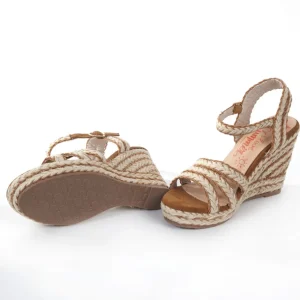 Calzaro Sandalias | Sandalia cuña yute 326 camel