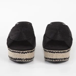Calzaro Sandalias | Alpargatas | Sandalia cuña yute 337 negra