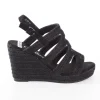 Calzaro Alpargatas | Sandalia cuña yute 321 negro