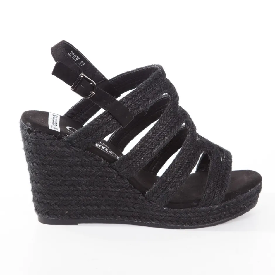 sandalia_cua_yute__negro_0-1.webp Calzaro Alpargatas | Sandalia cuña yute 321 negro