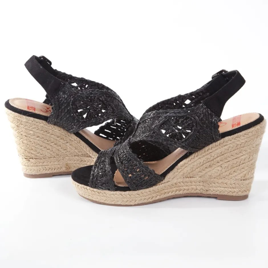 sandalia_cua_yute__negro_5.webp Calzaro Alpargatas | Sandalia cuña yute 322 negro