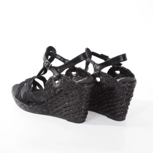 Calzaro Sandalias | Sandalia cuña yute 323 negro