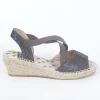 Calzaro Alpargatas | Sandalia Cuña Yute 350 Plomo