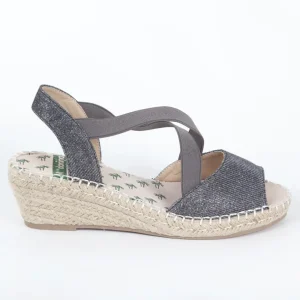 Calzaro Alpargatas | Sandalia Cuña Yute 350 Plomo