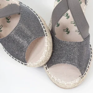 Calzaro Alpargatas | Sandalia Cuña Yute 350 Plomo