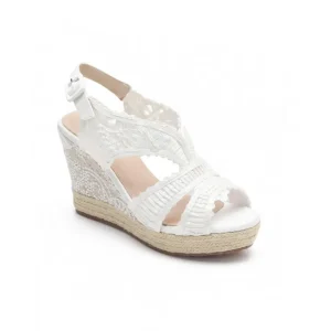 Calzaro Sandalias | Alpargatas | Sandalia Cuña Yute Sandra Blanco