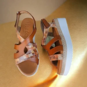 Calzaro Sandalias | Sandalia Cuñina 2211 Cuero.