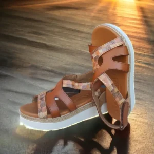 Calzaro Sandalias | Sandalia Cuñina 2211 Cuero.