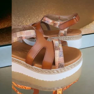 Calzaro Sandalias | Sandalia Cuñina 2211 Cuero.