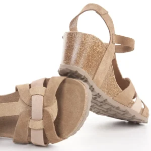 Calzaro Sandalias Bios | Sandalia de Cuña Cadiz 138 Visón Taupe.