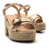 Calzaro Sandalias | Alpargatas | Sandalia de Tacón Courtney 59607 Beige.