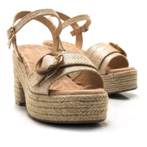 Calzaro Sandalias | Alpargatas | Sandalia de Tacón Courtney 59607 Beige.