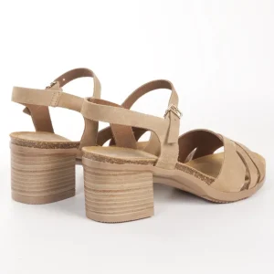Calzaro Sandalias Bios | Sandalias | Sandalia de Tacón Soller 001 Arena Beige.