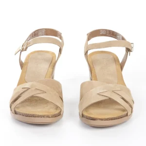 Calzaro Sandalias Bios | Sandalias | Sandalia de Tacón Soller 001 Arena Beige.