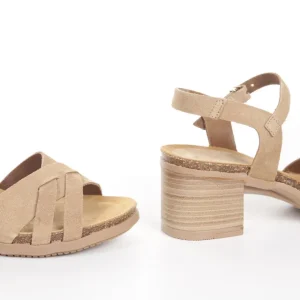 Calzaro Sandalias Bios | Sandalias | Sandalia de Tacón Soller 001 Arena Beige.