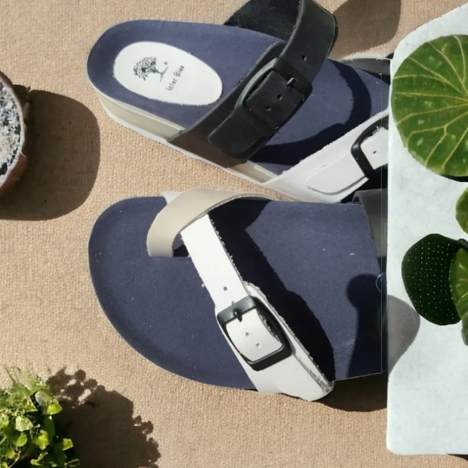 sandalia_dedo_y_hebillas__5.webp Calzaro Sandalias Bios | Sandalia Dedo y Hebillas 4106 en Azul, Blanco y Gris.