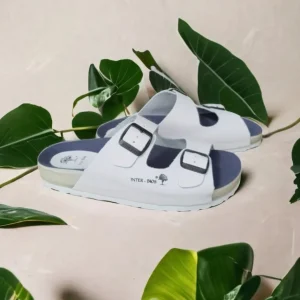 Calzaro Sandalias Bios | Sandalia Dos Hebillas 4105 en Blanco.