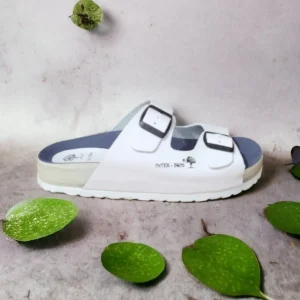 Calzaro Sandalias Bios | Sandalia Dos Hebillas 4105 en Blanco.