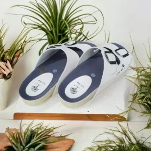 Calzaro Sandalias Bios | Sandalia Dos Hebillas 4105 en Blanco.
