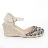 Calzaro Alpargatas | Sandalia Esparto Cuña Yute 621 Negro