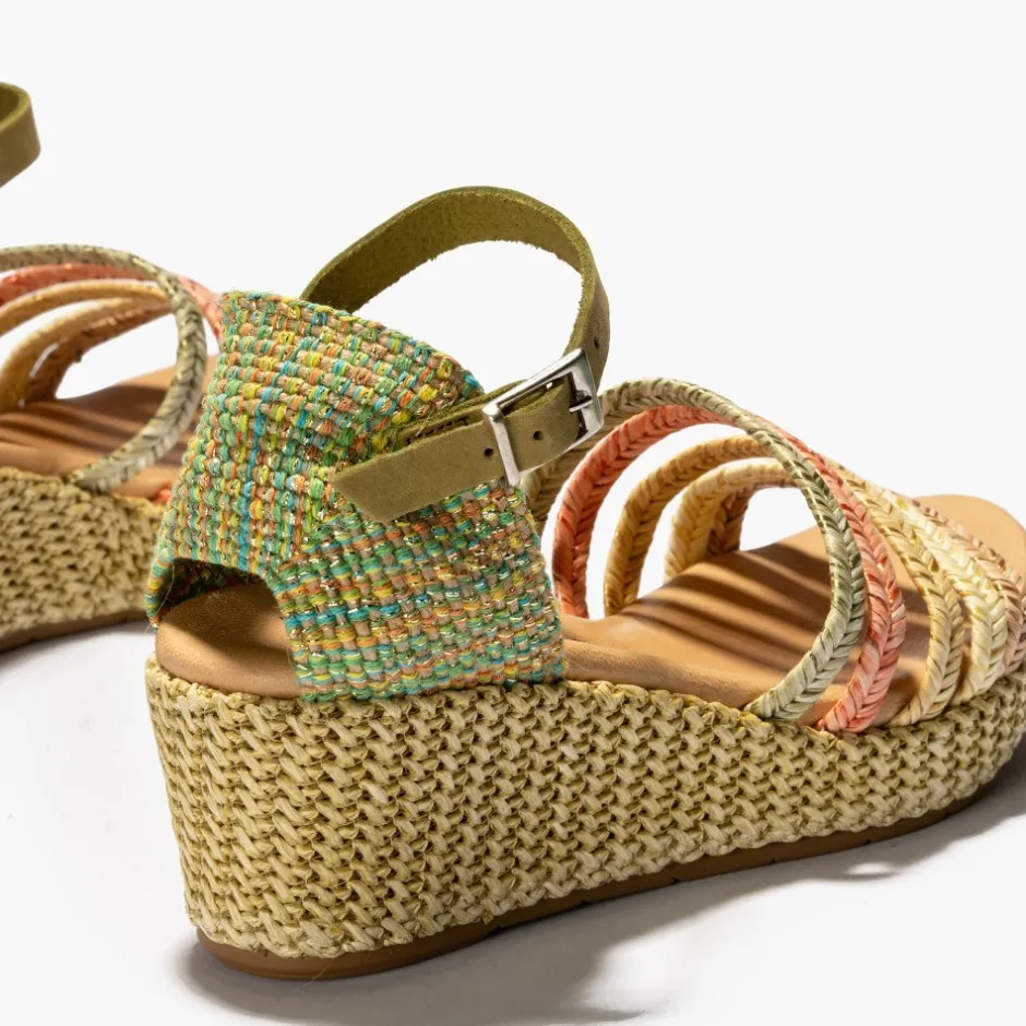 sandalia_mujer_pala__con__3.webp Calzaro Sandalias | Sandalia Mujer Pala 5234 con Cinco Trenzas Verde.