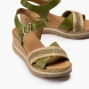 Calzaro Sandalias | Sandalia Pala Cruzada 5022 Kaki