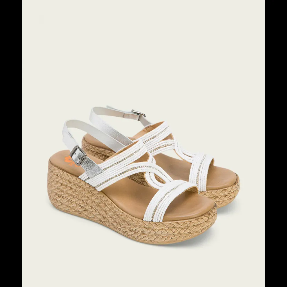 sandalia_piel_cua__plata__1.webp Calzaro Sandalias | Sandalia Piel Cuña 3036 Plata Blanco Gala.