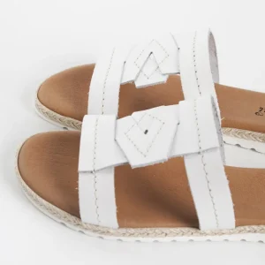 Calzaro Sandalias | Sandalia plana 5024 blanco