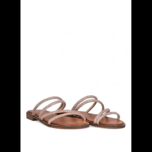 Calzaro Sandalias | Sandalia Plana 10047 Etika Tamarindo Oro Rosa Nude .
