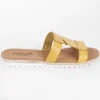 Calzaro Sandalias | Sandalia plana 5024 mostaza