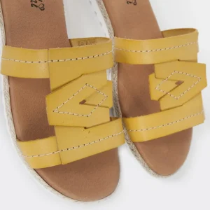 Calzaro Sandalias | Sandalia plana 5024 mostaza