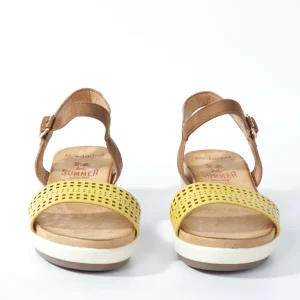 Calzaro Sandalias | Sandalia plana 277 mostaza
