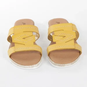 Calzaro Sandalias | Sandalia plana 5024 mostaza
