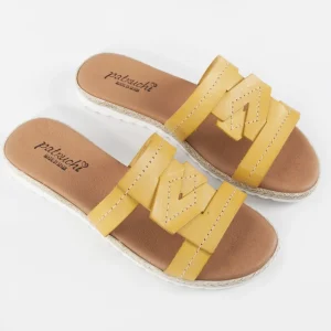 Calzaro Sandalias | Sandalia plana 5024 mostaza