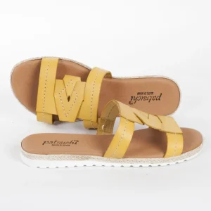 Calzaro Sandalias | Sandalia plana 5024 mostaza