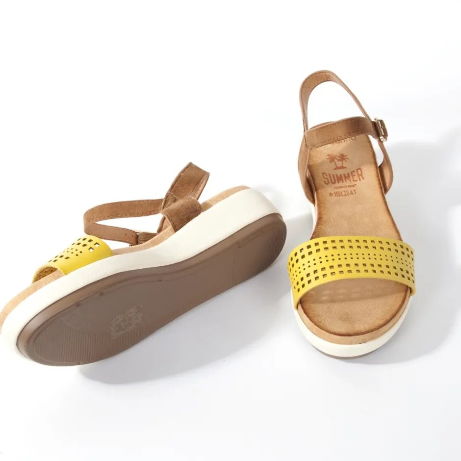 sandalia_plana__mostaza_7.webp Calzaro Sandalias | Sandalia plana 277 mostaza