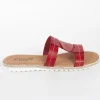 Calzaro Sandalias | Sandalia plana 5024 rojo