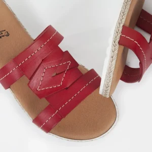 Calzaro Sandalias | Sandalia plana 5024 rojo