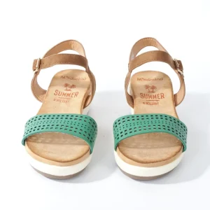 Calzaro Sandalias | Sandalia plana 277 verde