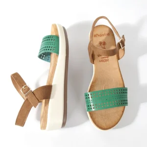 Calzaro Sandalias | Sandalia plana 277 verde