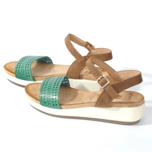 Calzaro Sandalias | Sandalia plana 277 verde