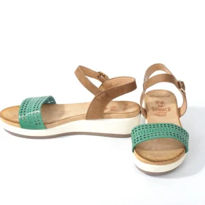 Calzaro Sandalias | Sandalia plana 277 verde