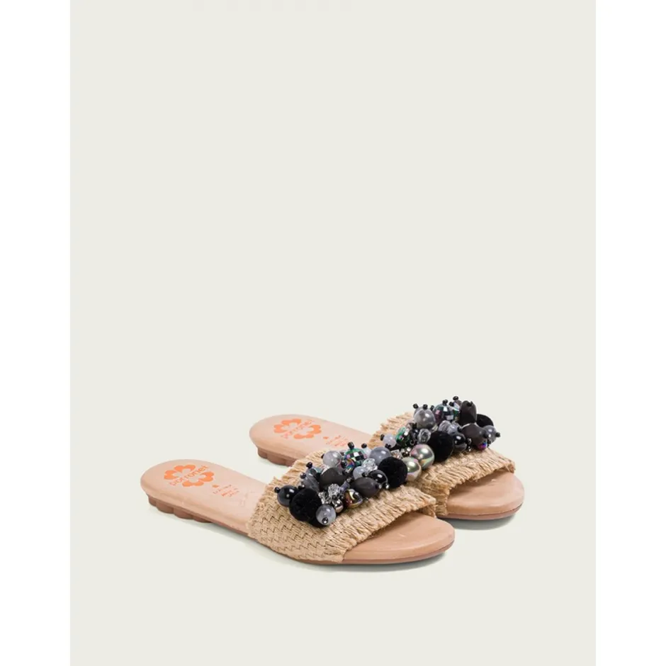 sandalia_plana_adornos__m_2.webp Calzaro Sandalias | Sandalia plana adornos 2704 Matilde negro.
