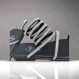 Calzaro Sandalias | Sandalia Plana Fantasía 23500 Negro