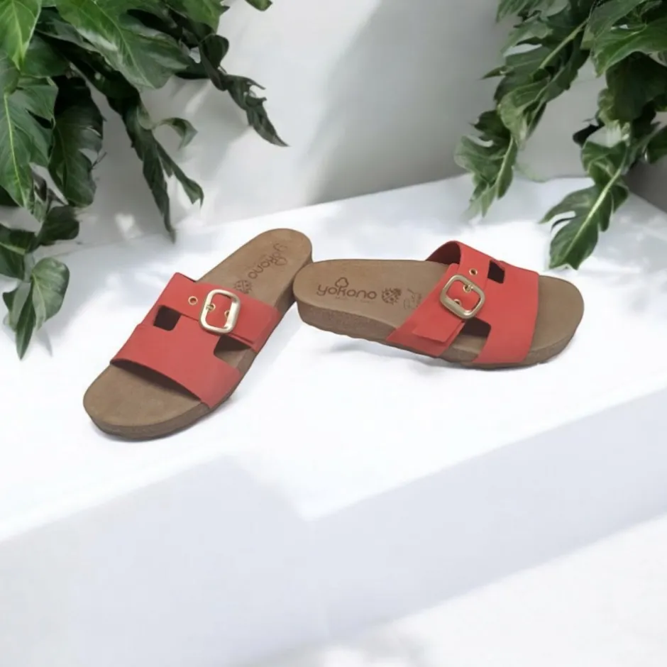 sandalia_plana_jerba__cue_3.webp Calzaro Sandalias Bios | Sandalia Plana Jerba 139 Cuero, Coral.