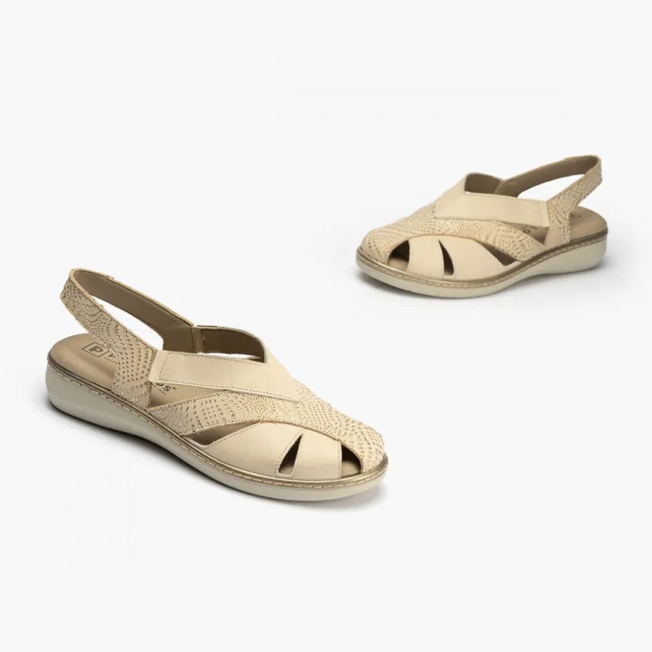 sandalia_plana_mujer__pun_2-1.webp Calzaro Sandalias | Sandalia Plana Mujer 5583 Punta Cerrada Crema Beige.