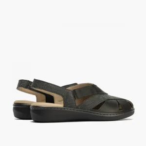 Calzaro Sandalias | Sandalia Plana Mujer 5583 Punta Cerrada Negro.