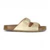Calzaro Sandalias Bios | Sandalia Plana Perla Granada 700 Oro Max Platino