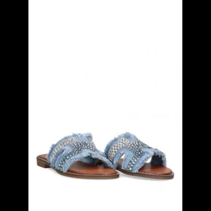 Calzaro Sandalias | Sandalia Plana Vaquera 10050 Etika Tropea Azul Jeans .